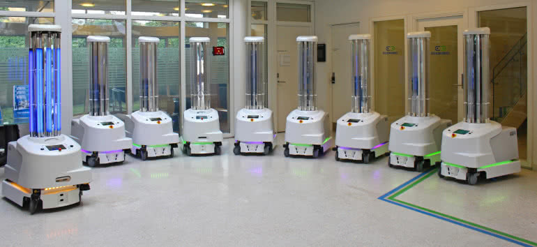Rynek robotów dezynfekujących będzie rósł o 30% rocznie 