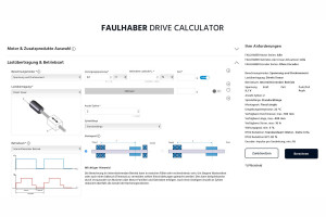 FAULHABER Drive Calculator - nowe narzędzie online do wyszukiwania układów napędowych