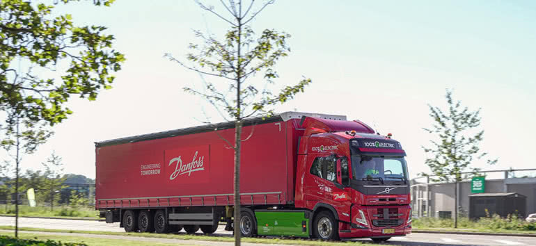 Danfoss ma flotę elektrycznych ciężarówek o dużej ładowności 