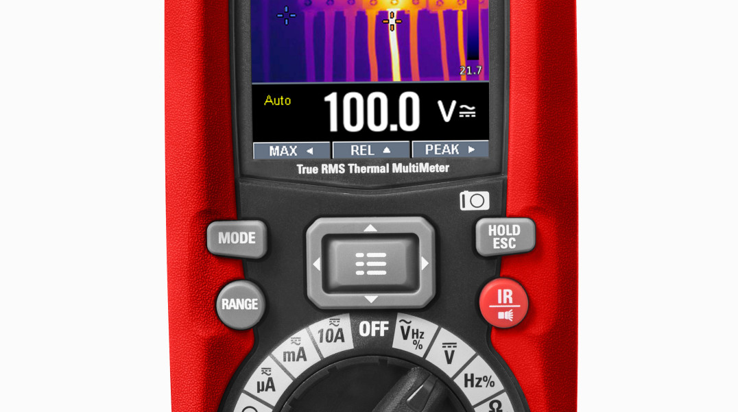Multimetr cyfrowy RS PRO z wbudowaną kamerą termowizyjną