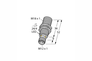 Czujnik indukcyjny M18 - BI8-M18-VP6X-H1141