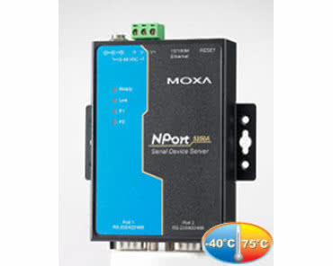 NPort 5210A/5230A/5250A – 2-portowe serwery portów szeregowych Moxa