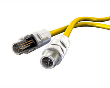 Przepusty panelowe har-speed M12 X-Code z wbudowanymi kablami dla sieci Gigabit Ethernet