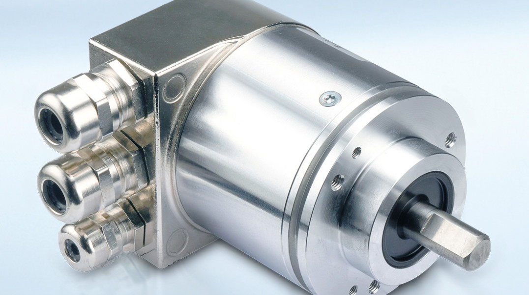 Wieloobrotowy enkoder optyczny o dokładności 0,01° z interfejsem Profibus/CANopen