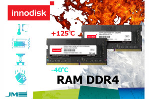 Pamięci RAM DDR4 od Innodisk w wersji Ultra Temperature, pracujące w zakresie od -40°C do aż 125°C, odporne na szoki termiczne i wstrząsy