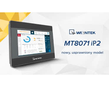 MT8071iP2 – usprawniony 7-calowy panel HMI