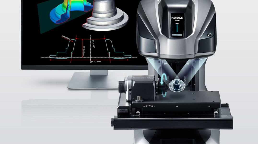 Profilometry o obszarze pomiarowym 300 x 150 x 70 mm i czasie pomiaru równym 1 s