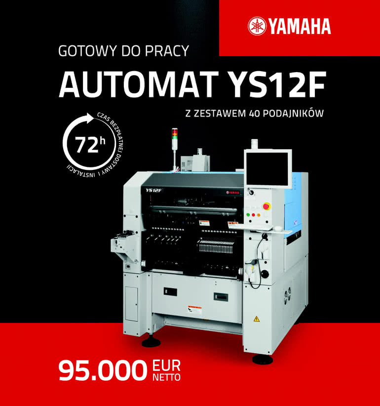 Automat YAMAHA YS12F z zestawem 40 podajników w cenie 95000 EUR netto 