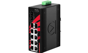 12-portowe switche przemysłowe PoE z obsługą standardu 10 Gigabit Ethernet