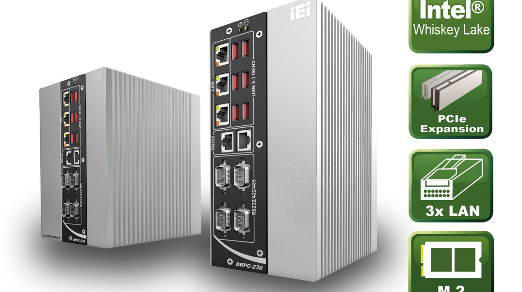 Nowy komputer embedded na szynę DIN z chłodzeniem pasywnym