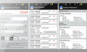 Aplikacja KoolApp Compass firmy Danfoss dostępna on-line