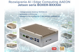 Minikomputery Aaeon z modułami NVIDIA Jetson dla AI i Edge Computing