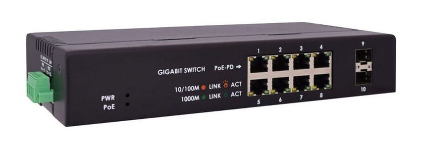 Zarządzalny switch 8-portowy z obsługą najnowszych standardów IEEE 802.1 TSN, QoS i AVB