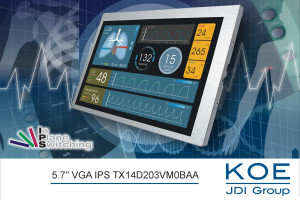 Przemysłowy wyświetlacz TFT VGA 5,7” do interfejsów HMI i aparatury medycznej