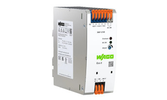 Małogabarytowy zasilacz z wyjściem 24 V/240 W do montażu w szafach sterowniczych
