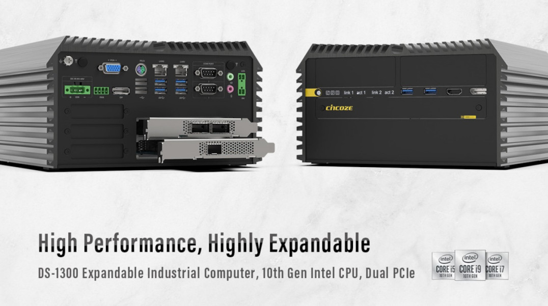 Komputer przemysłowy o łatwej rozbudowie z mikroprocesorami Intel Xeon/Core 10. generacji