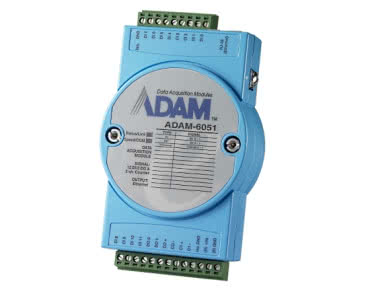 ADAM-6051 - Zdalny moduł wejść licznikowych z obsługą protokołu Modbus/TCP firmy Advantech