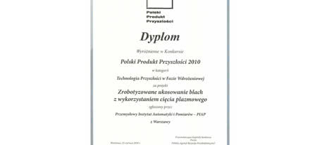 Stanowisko PIAP "Polskim Produktem Przyszłości 2010" 