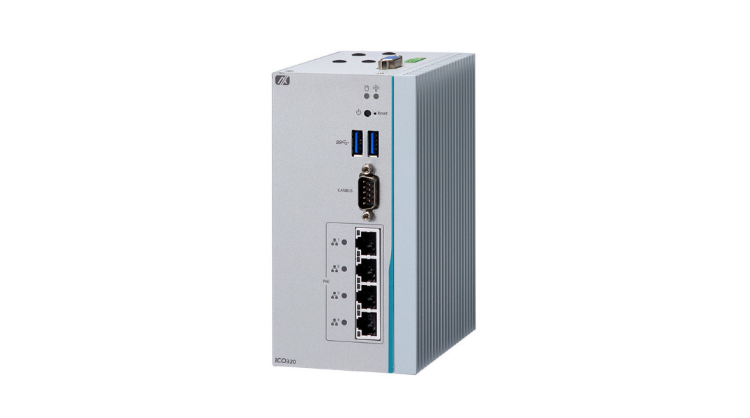 Komputer do systemów monitorowania wideo z 4 portami RJ-45 Gigabit Ethernet PoE
