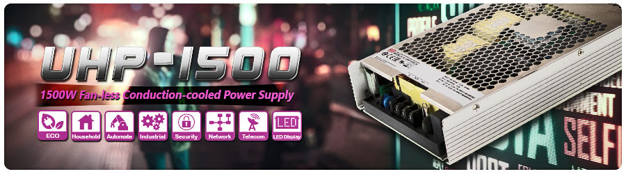 Seria zasilaczy przemysłowych 1500 W z chłodzeniem pasywnym