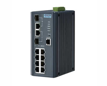 EKI-7710E-2C - Zarządzalny switch do zastosowań przemysłowych z portami Fast Ethernet i SFP