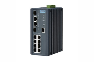 EKI-7710E-2C - Zarządzalny switch do zastosowań przemysłowych z portami Fast Ethernet i SFP