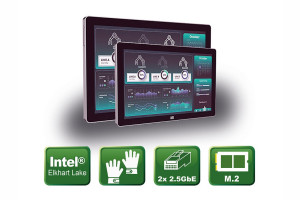Bezwentylatorowy komputer panelowy z ekranem dotykowym multi-touch i dwoma portami 2.5 GbE