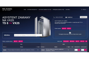 Oprogramowanie wspierające migrację do nowego systemu szaf pełnogabarytowych