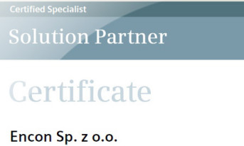 Encon uzyskał certyfikat Partner SIMATIC PCS 7 Specialist 