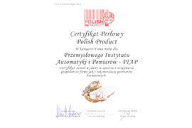Certyfikat Perłowy dla PIAP 