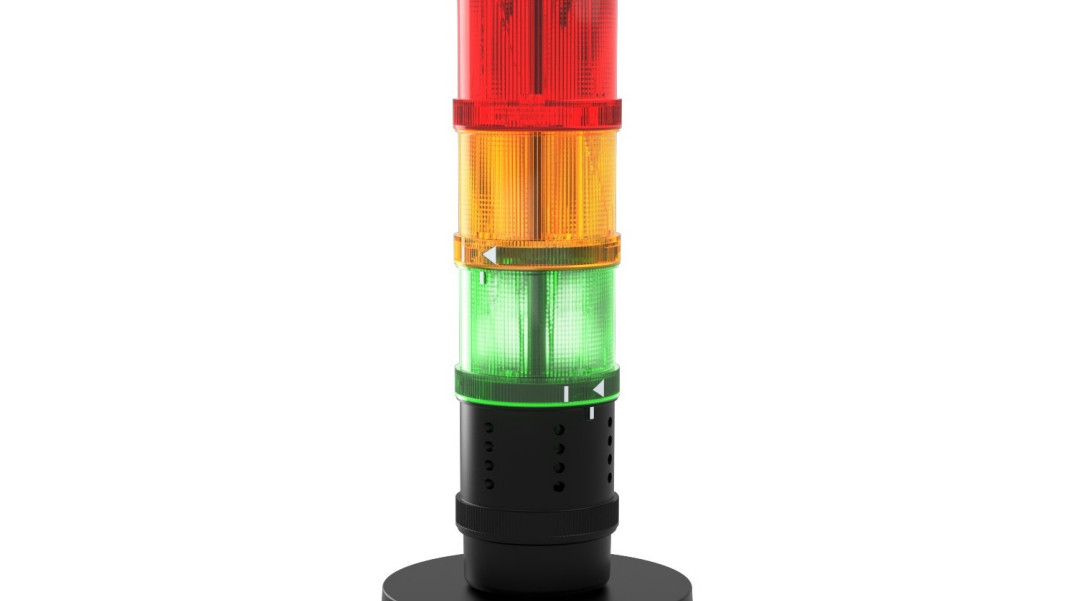 Kolumna sygnalizacyjna do ostrzegania o stężeniu CO2 i aerozoli