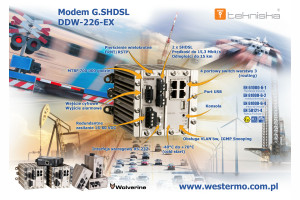 DDW-226-EX - przemysłowy modem zwiększający zasięg sieci Ethernet