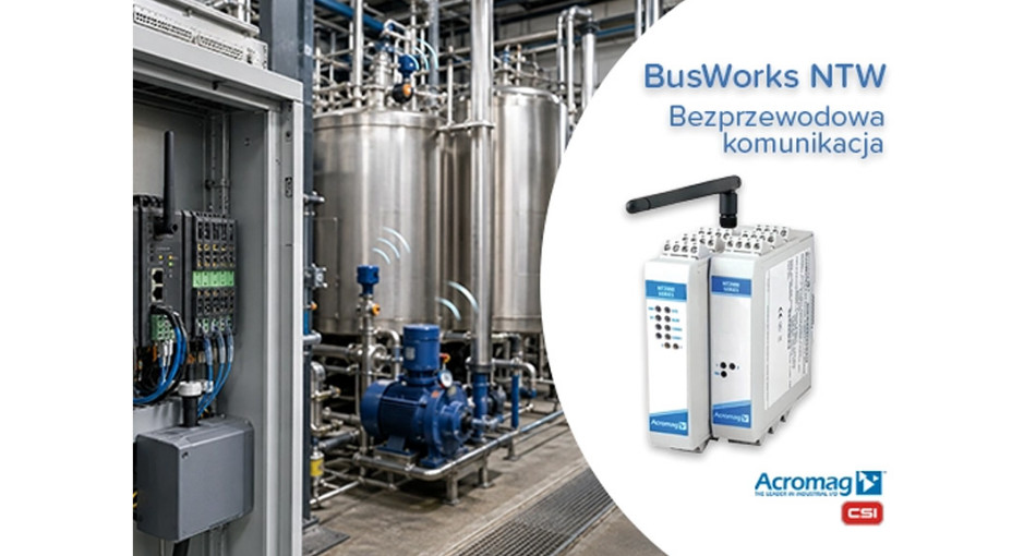 Bezprzewodowe moduły Remote I/O w automatyce przemysłowej – seria Acromag BusWorks NTW
