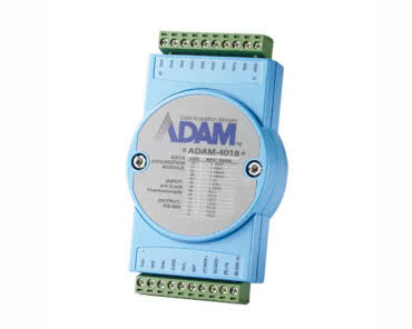 ADAM-4018+ – moduł 8 wejść analogowych TC/mA (dedykowany dla termopar)