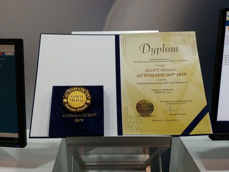 Asix.Evo 10 nagrodzony Złotym Medalem Targów AUTOMATICON 2019 
