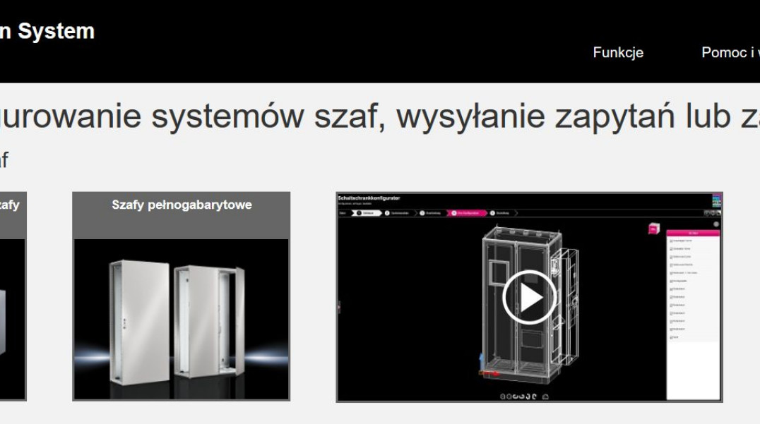 Kompleksowy konfigurator obudów i szaf przemysłowych