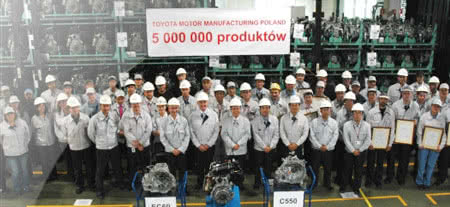 Wałbrzyski zakład Toyoty wyprodukował pięciomilionowy produkt 