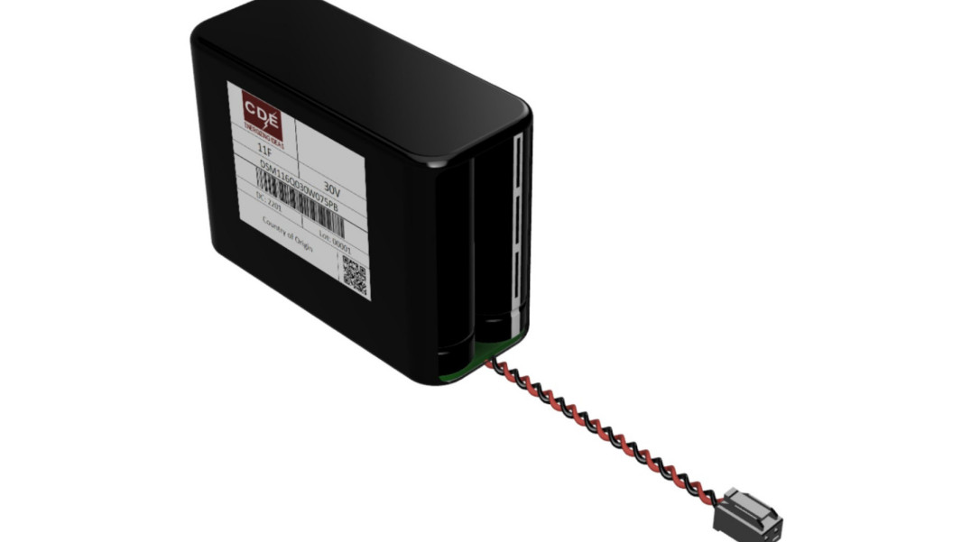 Moduły superkondensatorów DSM o pojemności do 36,6 F i napięciach 9, 18 i 30 V