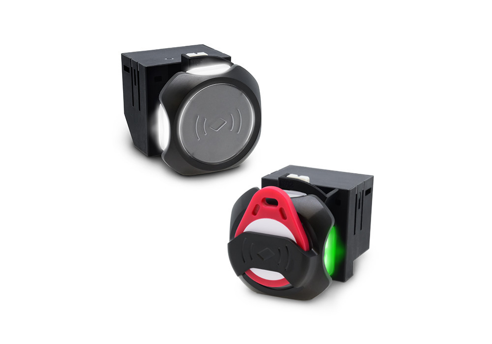 Inteligentne czytniki RFID 13,56 MHz do montażu w otworach o średnicy 22 mm