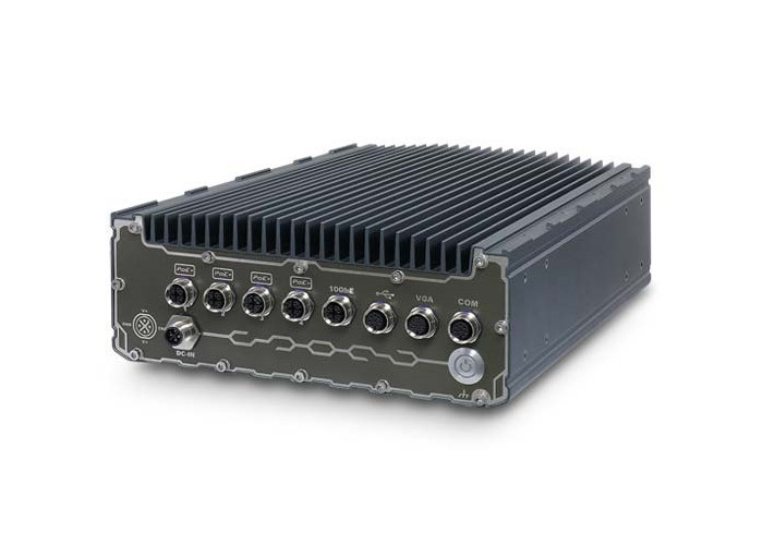 Wodoszczelne komputery przemysłowe z jednostką obliczeniową GPU NVIDIA Tesla T4/Quadro P2200