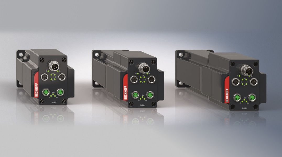 Seria zintegrowanych serwomotorów o mocy do 400 W i momencie obrotowym do 1,1 Nm