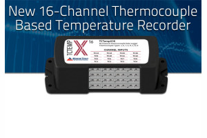 16-kanałowy rejestrator temperatury do współpracy z termoparami J, K, T, E, R, S, B i N