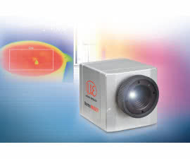 Miniaturowa kamera termowizyjna o częstotliwości rejestracji 120 Hz i zakresie pomiaru do +1500°C