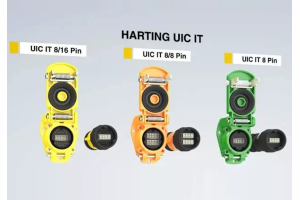Okrągłe złącza UIC IT do transmisji Gigabit Ethernet