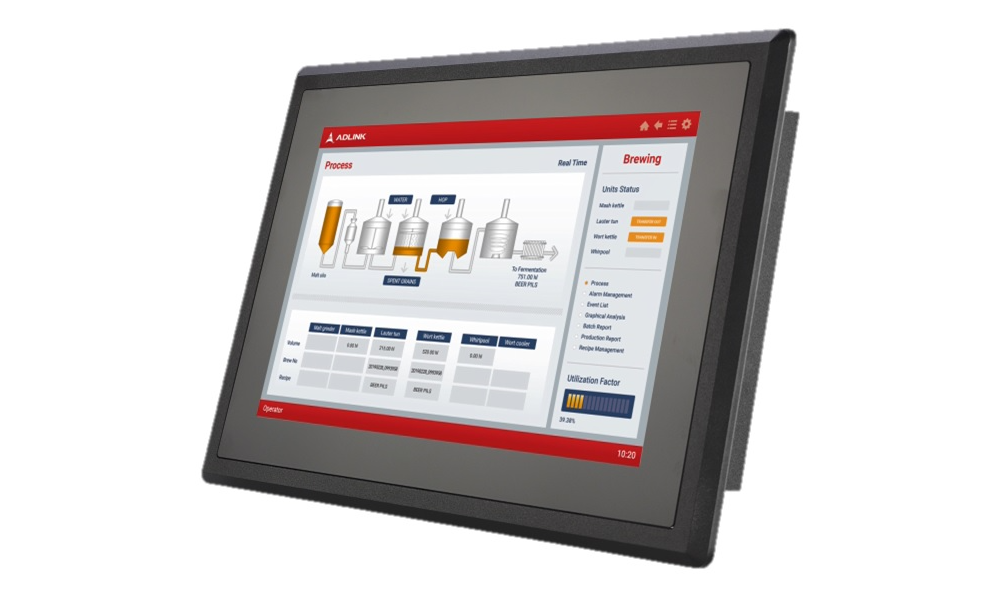 Seria komputerów panelowych formatu 10, 12 i 15 cali do realizacji interfejsów HMI