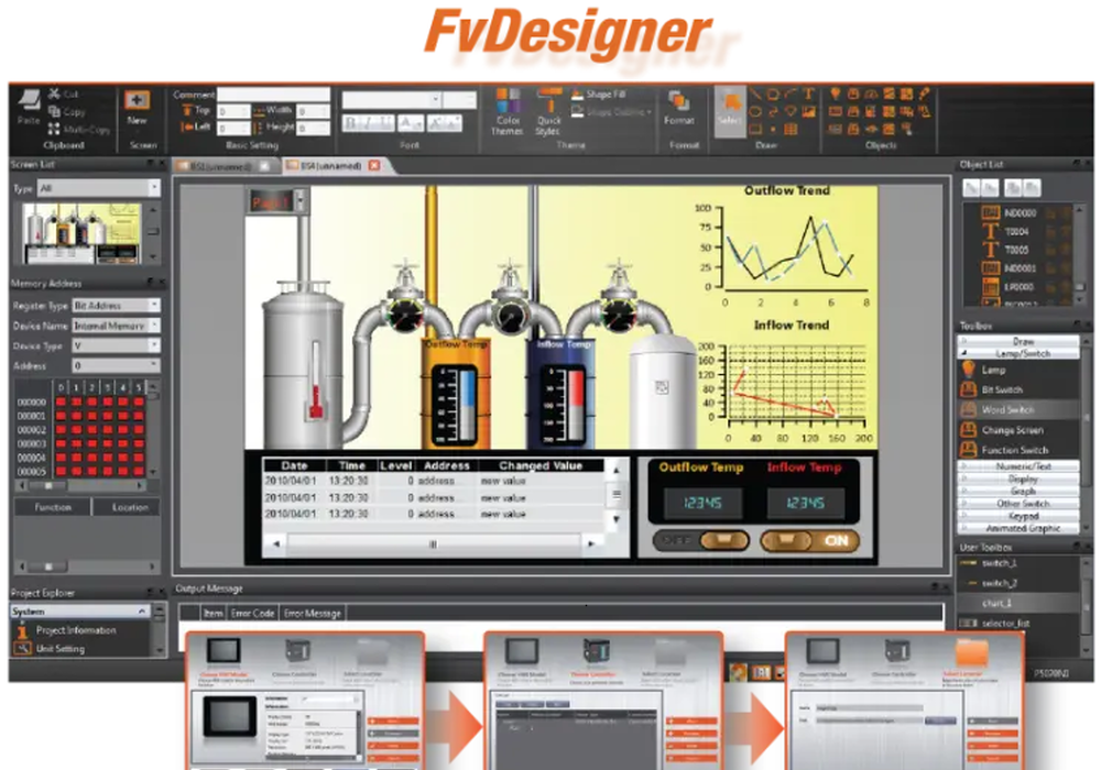 Oprogramowanie FvDesigner