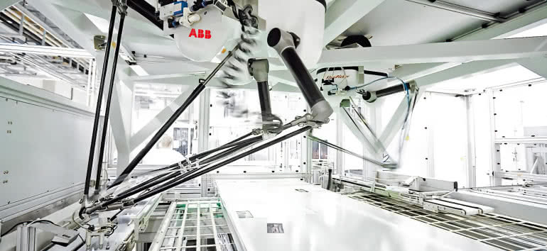 Roboty ABB w fabryce akumulatorów Scanii 