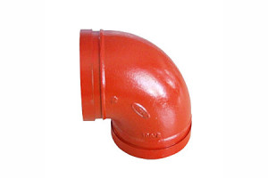 Ductile Iron, DN80 ASTM A536 Grooved Elbow