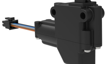 Elektroniczny zatrzask zamkowy z możliwością monitorowania stanu drzwi i zatrzasku