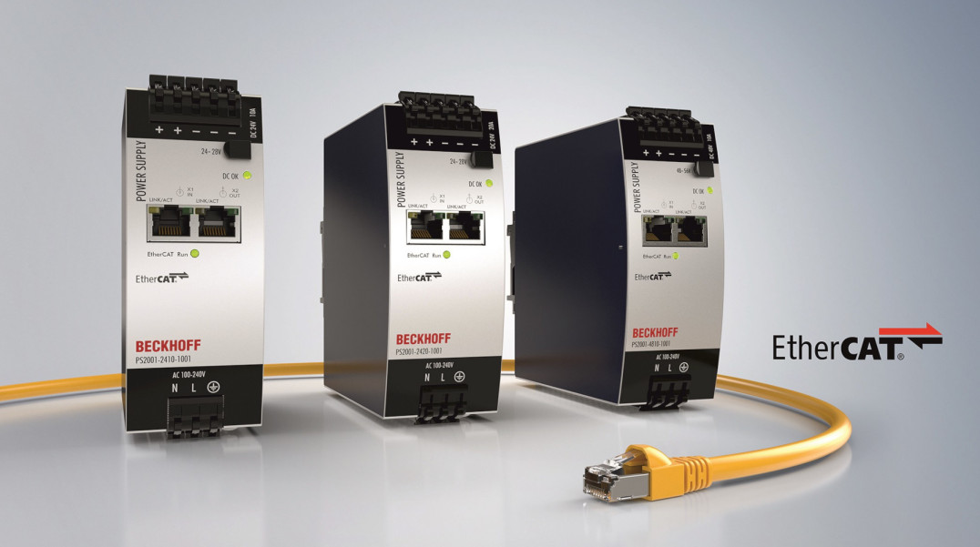 Zasilacze z obsługą komunikacji poprzez EtherCAT 